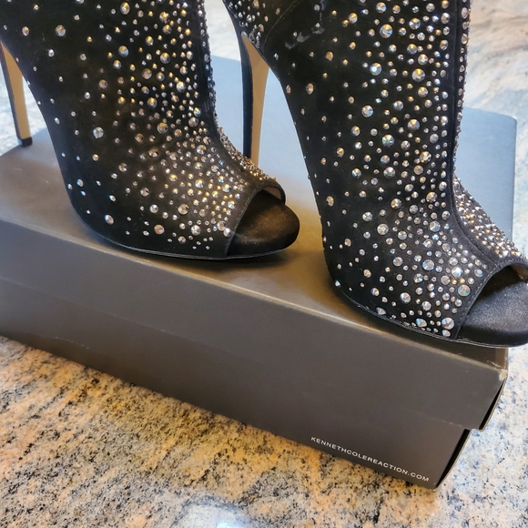 INC Open Toe Stiletto Booties - Picture 2 of 7